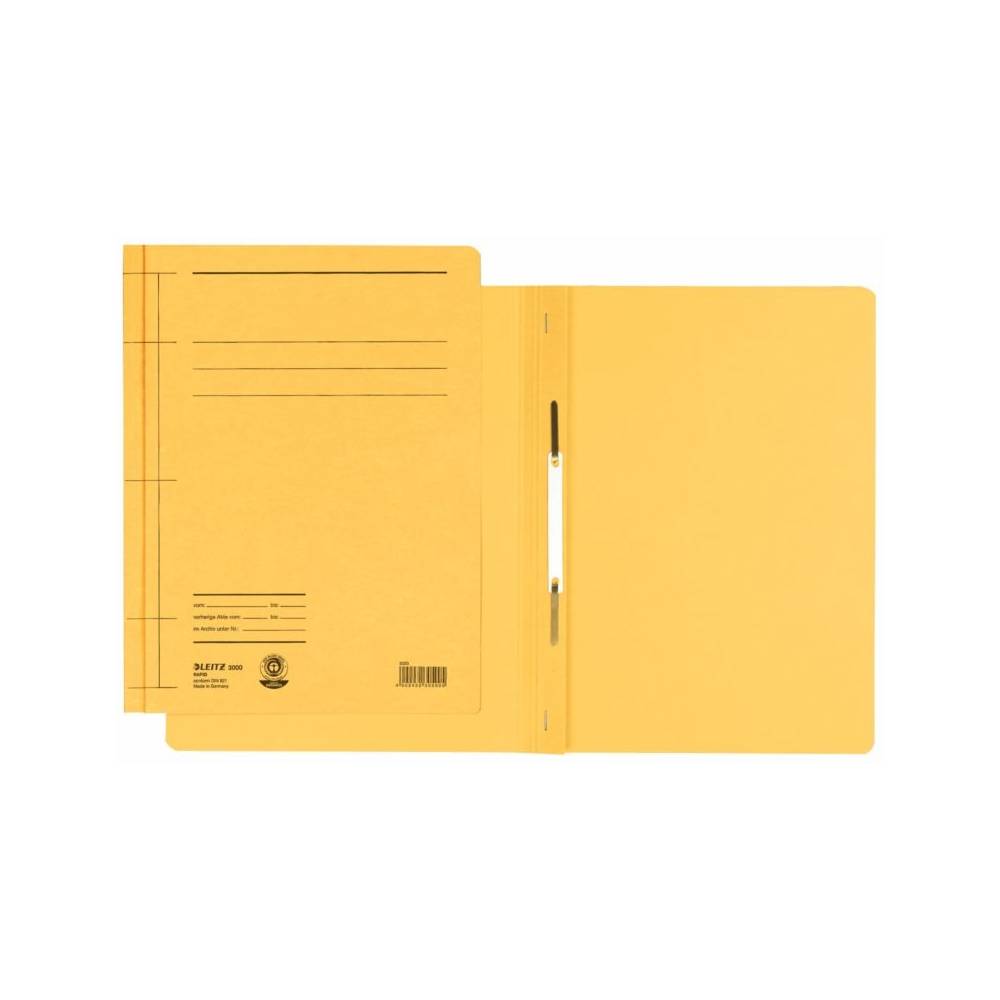 Dosar cu sina Leitz carton color Dosar cu sina Leitz carton A4 250 coli galben