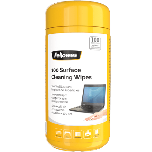 Servetele Fellowes pentru curatarea suprafetelor 100 buc/set