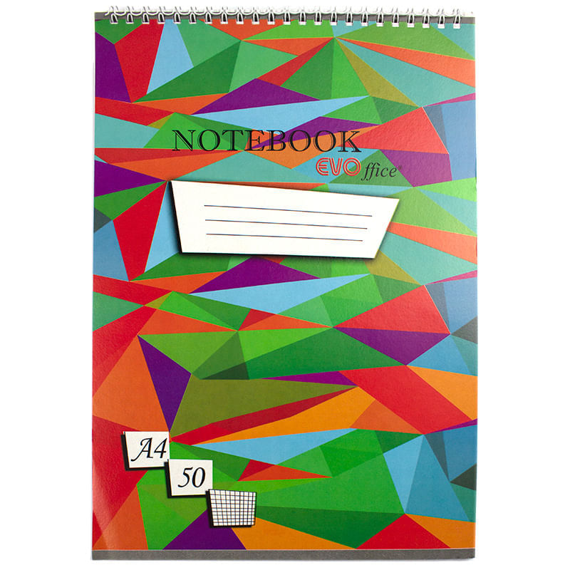 Bloc notes A4 50 file cu spira matematica EVOffice Bloc Notes A4 50file spira Matematica