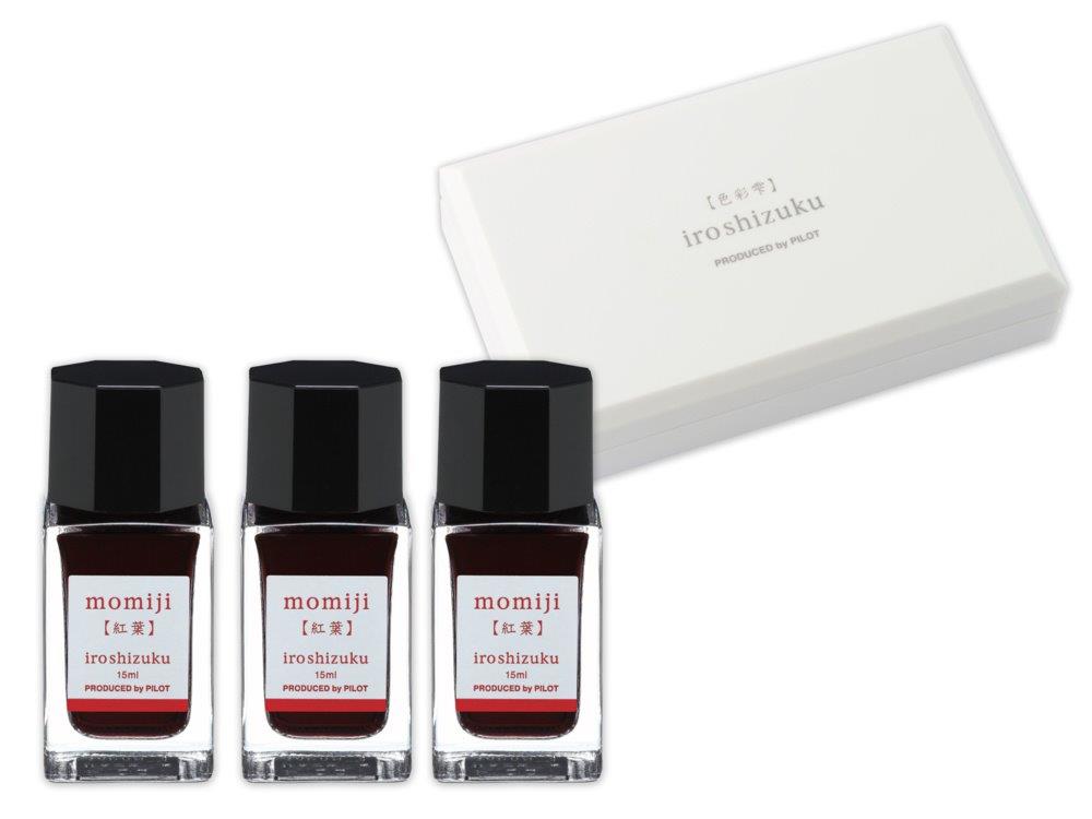 Cerneala Iroshizuku Rosu Momiji 15 ml 3 bucati/set