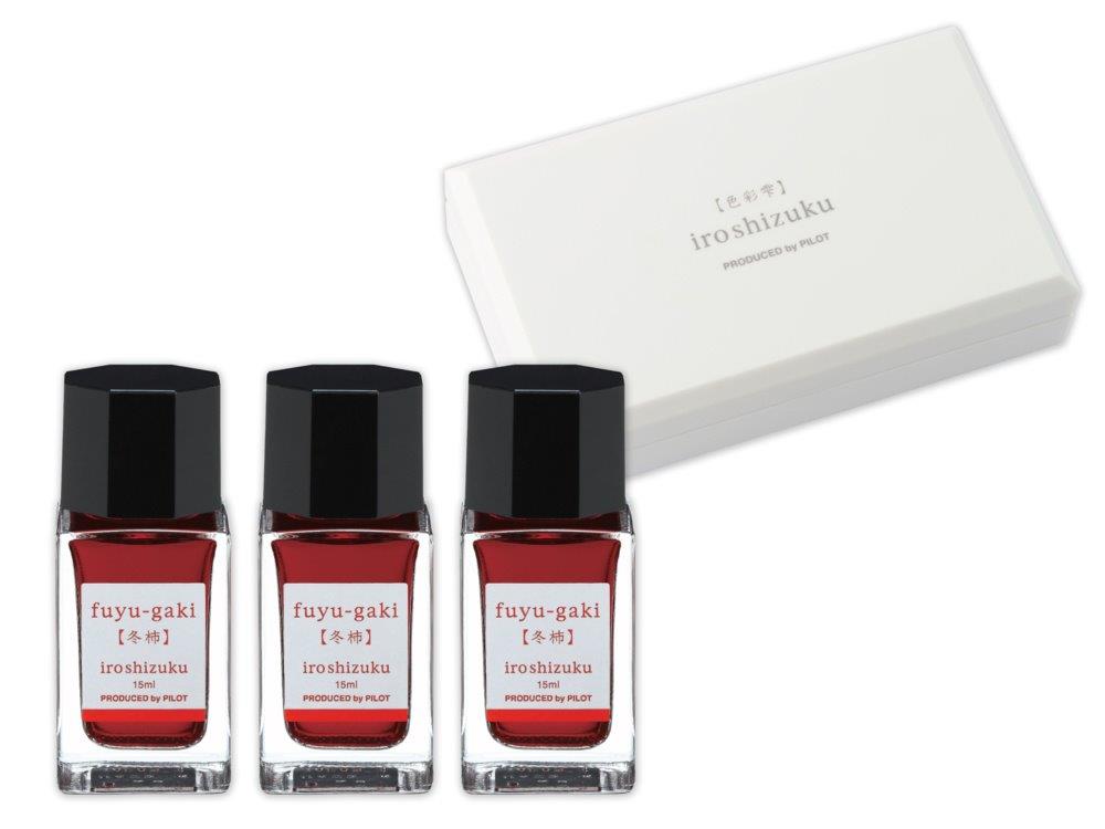 Cerneala Iroshizuku Portocaliu Fuyu Gaki 15 ml 3 bucati/set