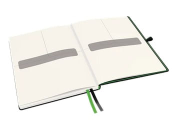 Caiet format Ipad Leitz, 80 file, dictando, negru complete
