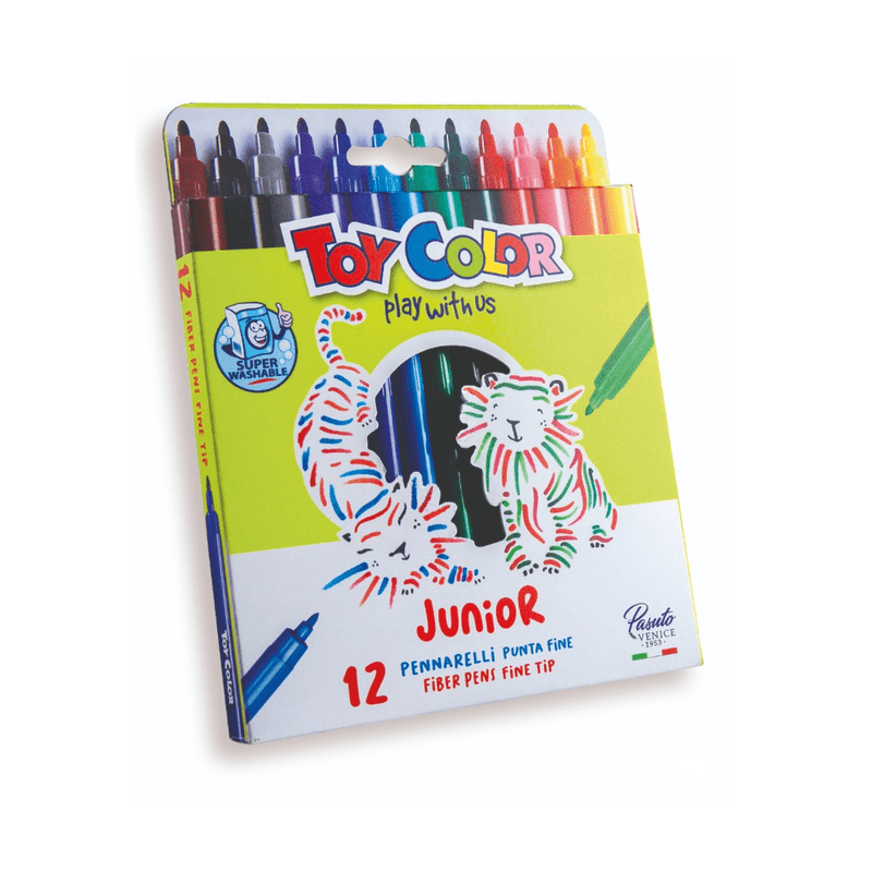 Set 10 Carioci Toy Color Juniori, 12 culori