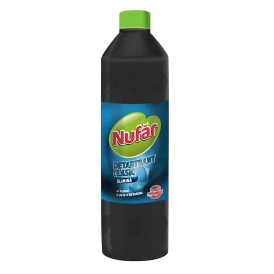 Detartrant pentru baie si bucatarie Nufar 1000 ml elimina piatra si petele de rugina Detartrant pentru baie si bucatarie Nufar 1000 ml