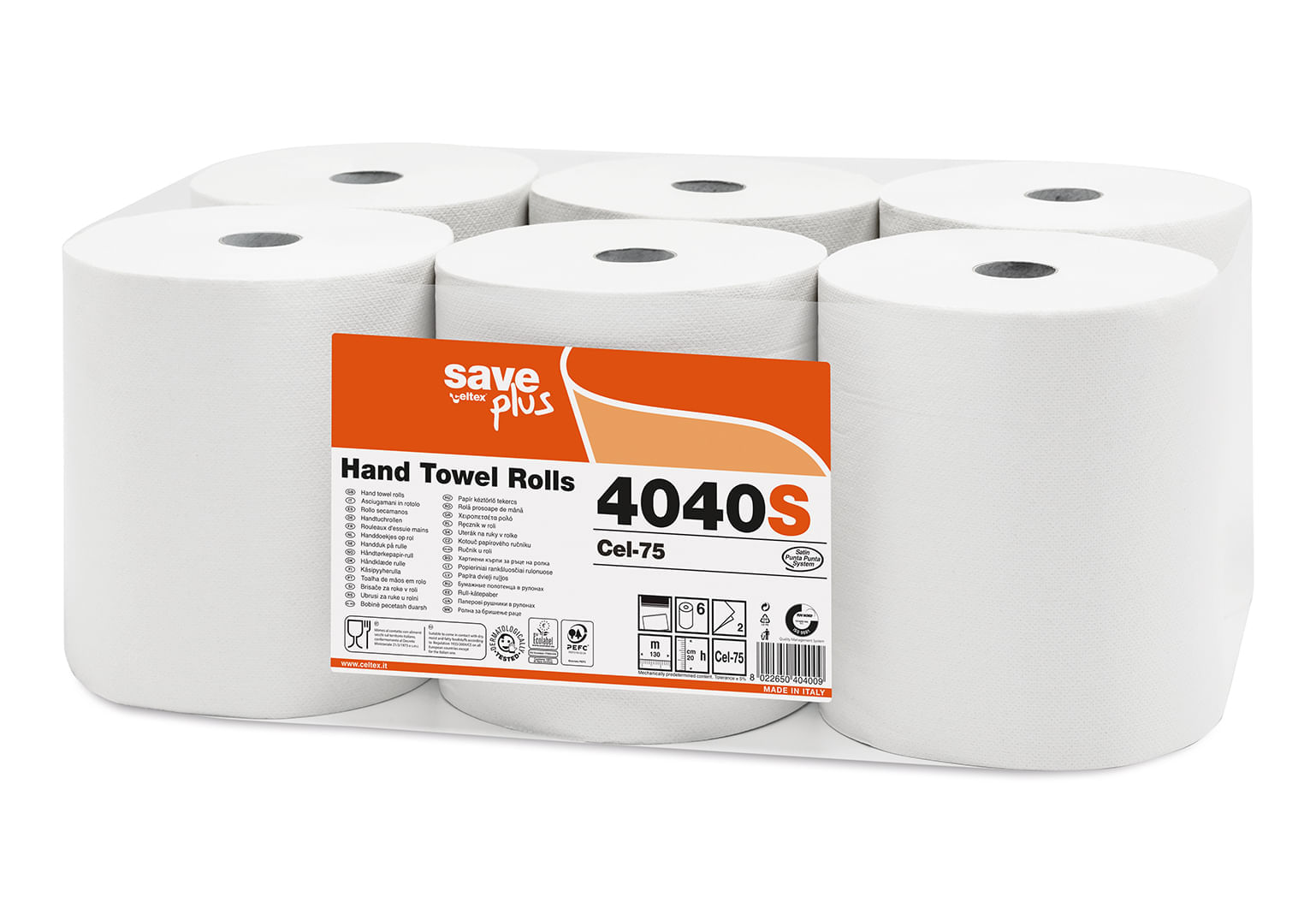 Set 6 role prosop hartie autocut Save Plus 2 straturi 130m