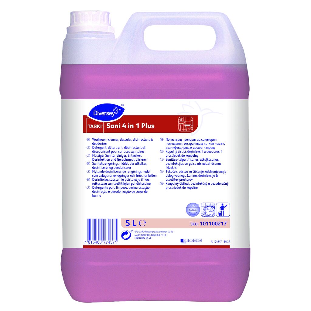 Detergent dezinfectant suprafete baie 5L W39 Taski Sani dacris.net imagine 2022 depozituldepapetarie.ro