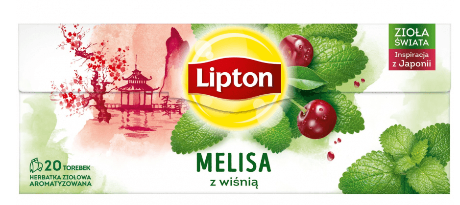 Ceai Lipton Herbal Melissa cu cirese 20plicuri