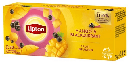 Ceai Lipton fructe mango&coacaze 20 plicuri