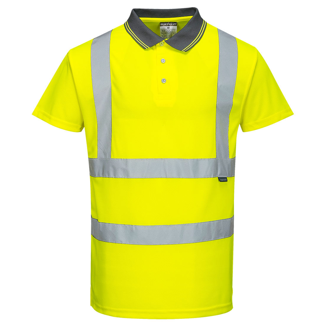 Tricou polo protectie reflectorizant galben Portwest Hi-Vis Marime S