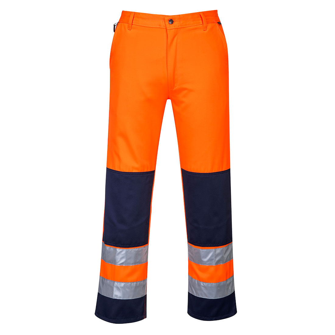 Pantaloni de protectie reflectorizanti portocaliu Portwest Hi-Vis Marime S