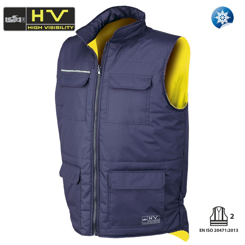 Vesta de protectie reversibila bluemarin/portocaliu Rhino Reverse Marime M