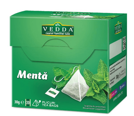 Ceai Vedda menta 20piramide x 2g