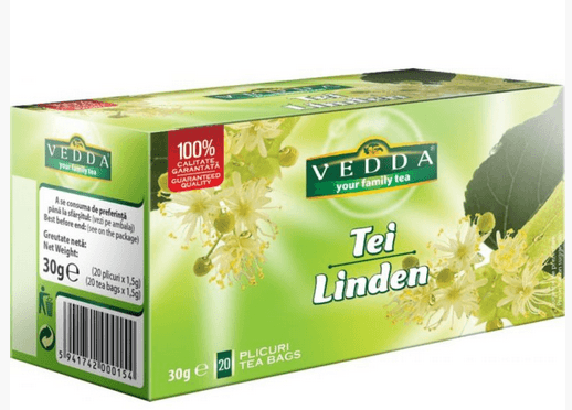 Ceai Vedda tei 20x1.5g plicuri Ceai Vedda tei 20 plicuri x 1.5g