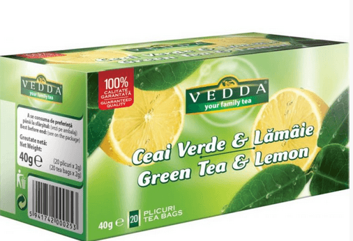 Ceai verde&lamaie Vedda 20 plicuri x 2g dacris.net imagine 2022 depozituldepapetarie.ro