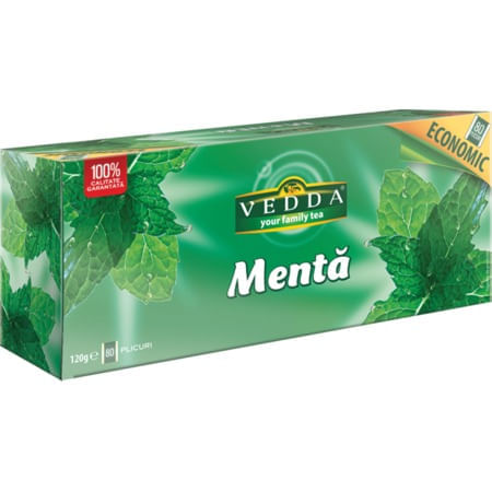 Ceai Vedda menta 80plicuri x 1.5g  pachet economic