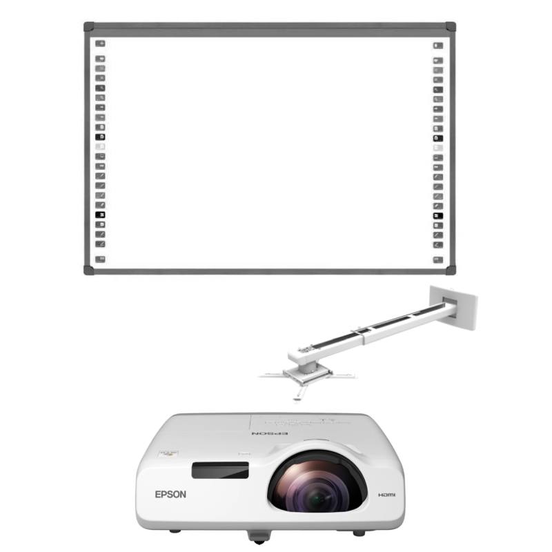 Pachet Tabla interactiva 95″ Evoboard Videoproiector Epson si suport universal PNRAS-PNRR dacris.net imagine 2022 depozituldepapetarie.ro