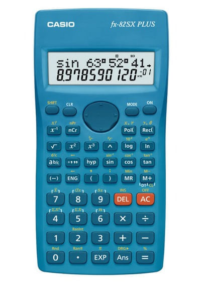 Calculator stiintific 177 functii Casio FX82SX PLUS albastru