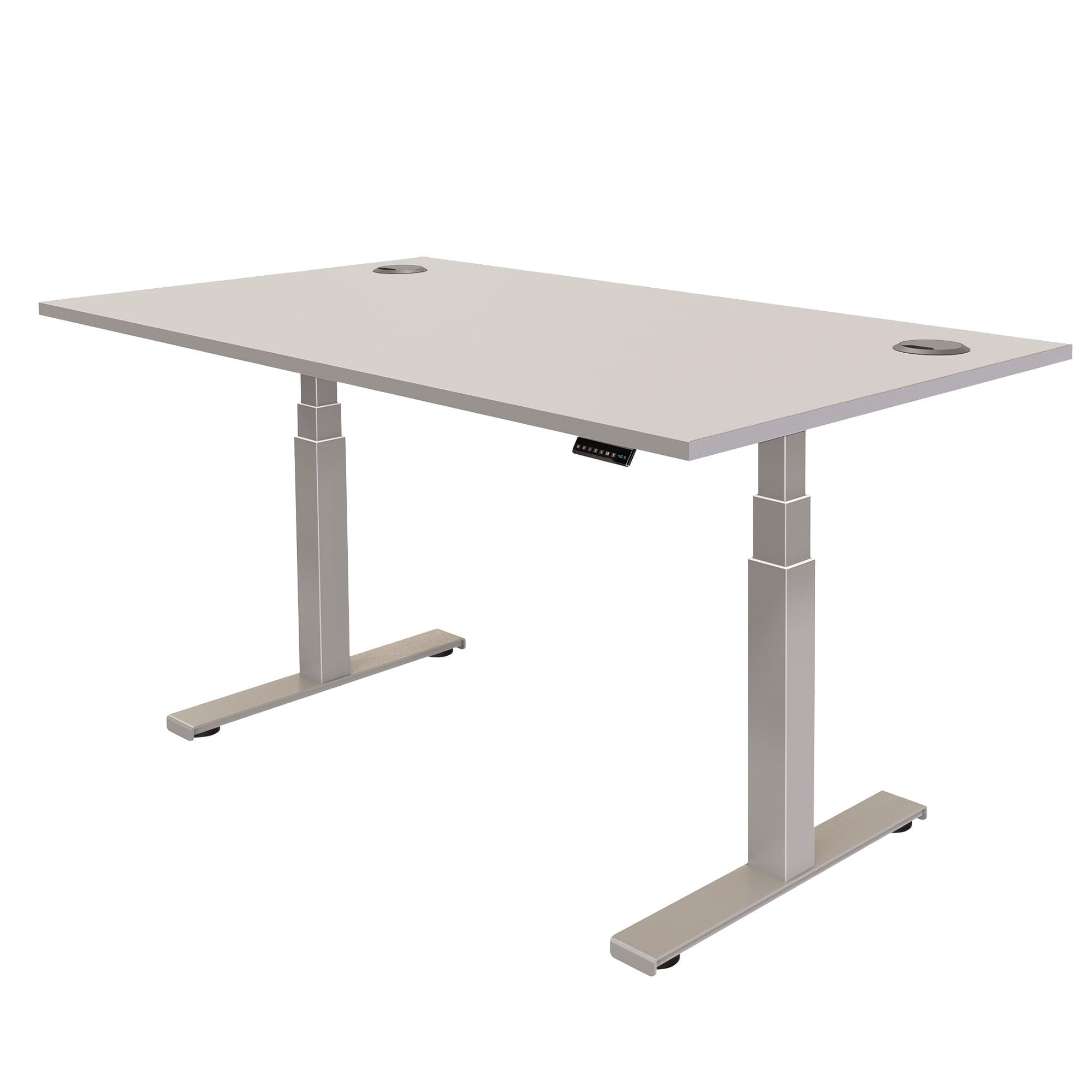 Cadru birou pentru calculator reglabil gri Cambio