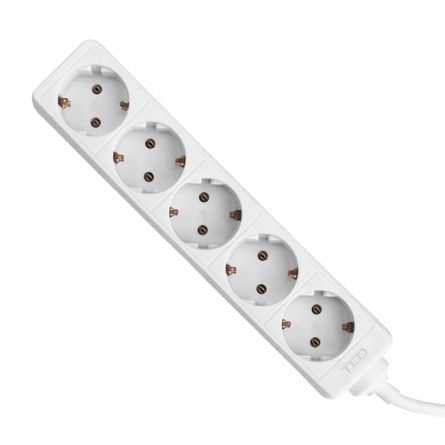 Prelungitor 3 m 5 prize Schuko cablu  3 x 1,5mm alb