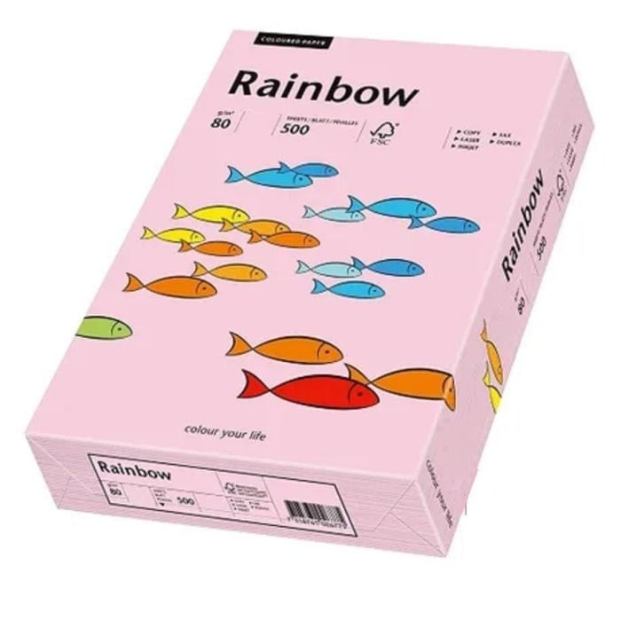Hartie A4 Rainbow 80 g/mp 500 coli/top roz pastel pret per top dacris.net imagine 2022 depozituldepapetarie.ro