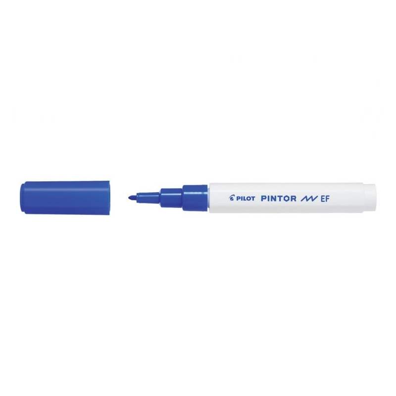Marker cu vopsea Pilot Pintor Pastel EF culori pastelate 0.7mm Marker cu vopsea Pilot Pintor varf rotund 0.7 mm albastru