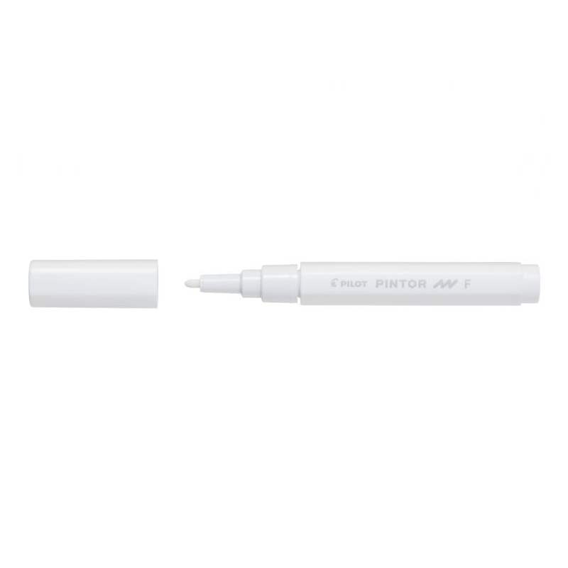 Set 6 markere cu vopsea pilot pintor f 1.0 mm varf rotund marker cu vopsea pintor alb fine pilot 6/bax