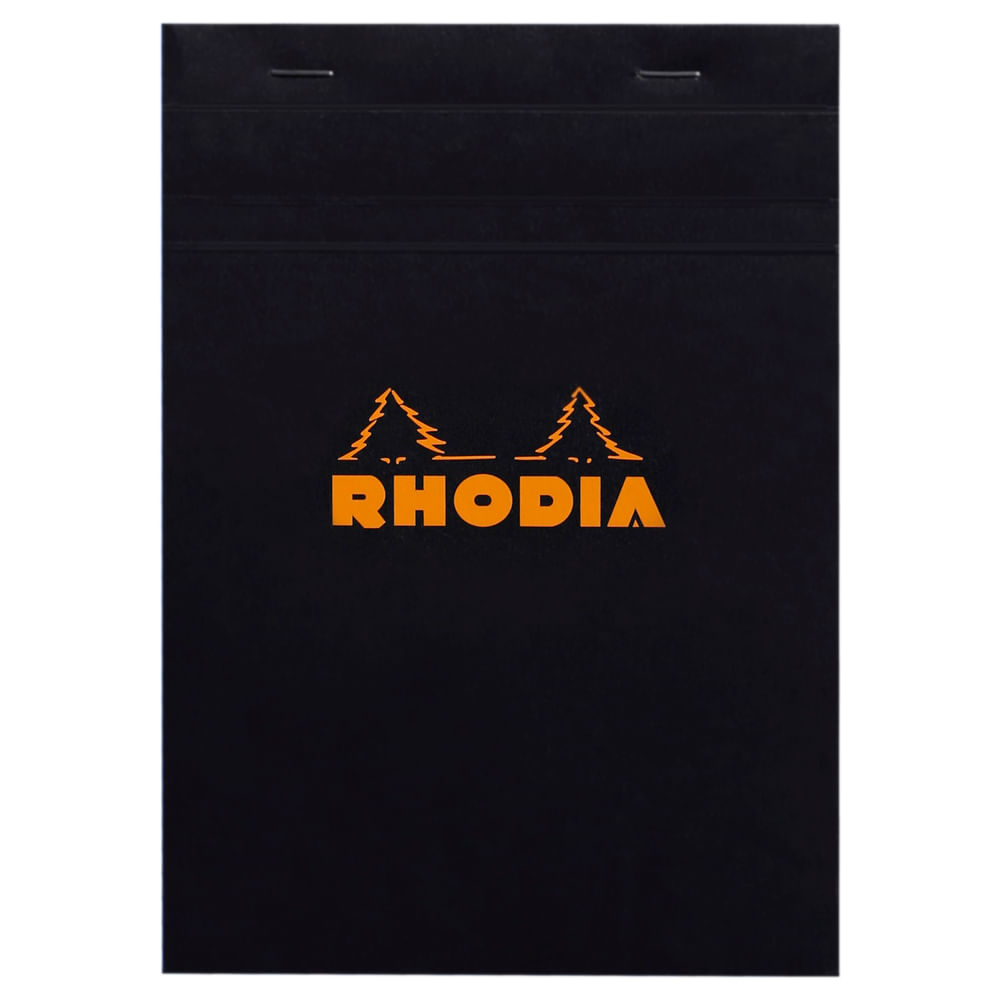 Bloc notes A5 80 file capsat matematica Rhodia Coperta neagra