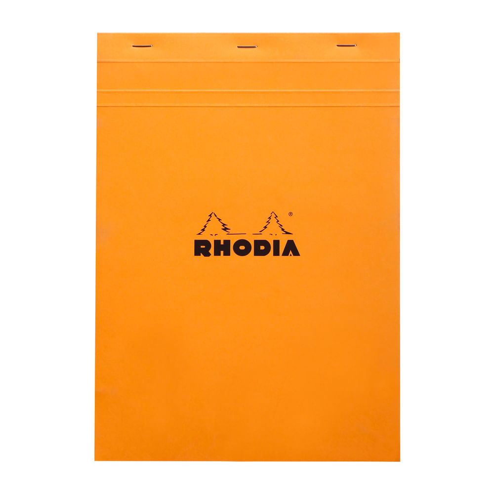 Bloc notes A4 80 file capsat matematica Rhodia Coperta portocalie