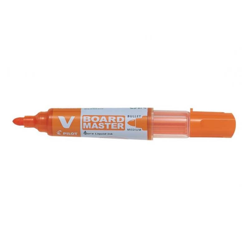 Marker pentru tabla Pilot Vboard Master 2.3 mm varf rotund Marker pentru tabla Pilot Vboard Master varf rotund 2.3 mm portocaliu