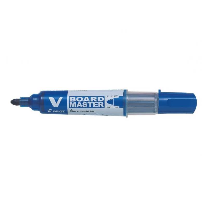 Marker pentru tabla Pilot Vboard Master 2.3 mm varf rotund Marker pentru tabla Pilot Vboard Master varf rotund 2.3 mm albastru