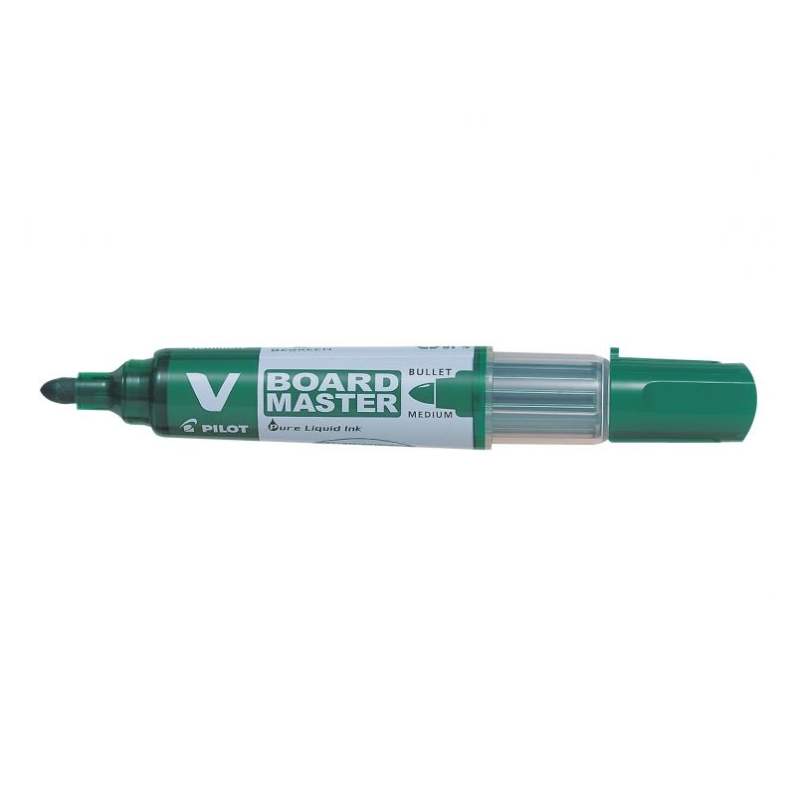 tabla neagra 1.5 mm Marker pentru tabla Pilot Vboard Master diverse culori 2.3 mm varf rotund verde