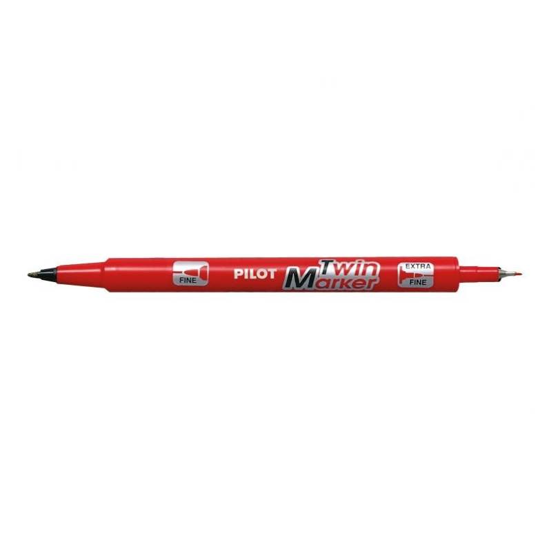 Marker permanent Pilot Twin Begreen 0.4 mm varf rotund Marker permanent Pilot Twin BegreeN varf rotund 0.4 mm rosu