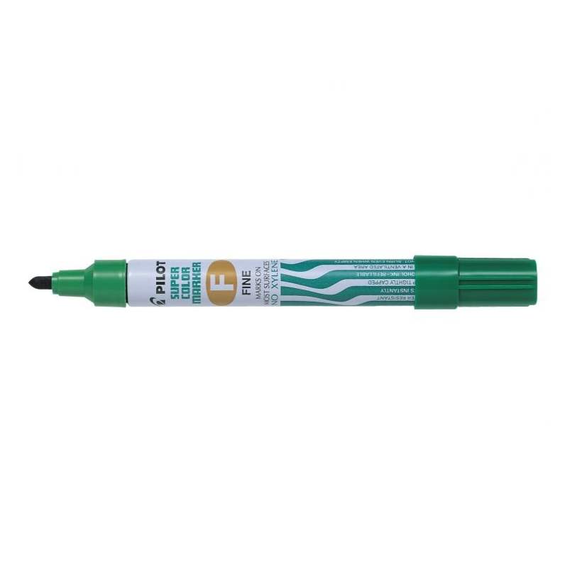 Marker permanent Pilot 1.0 mm varf rotund verde