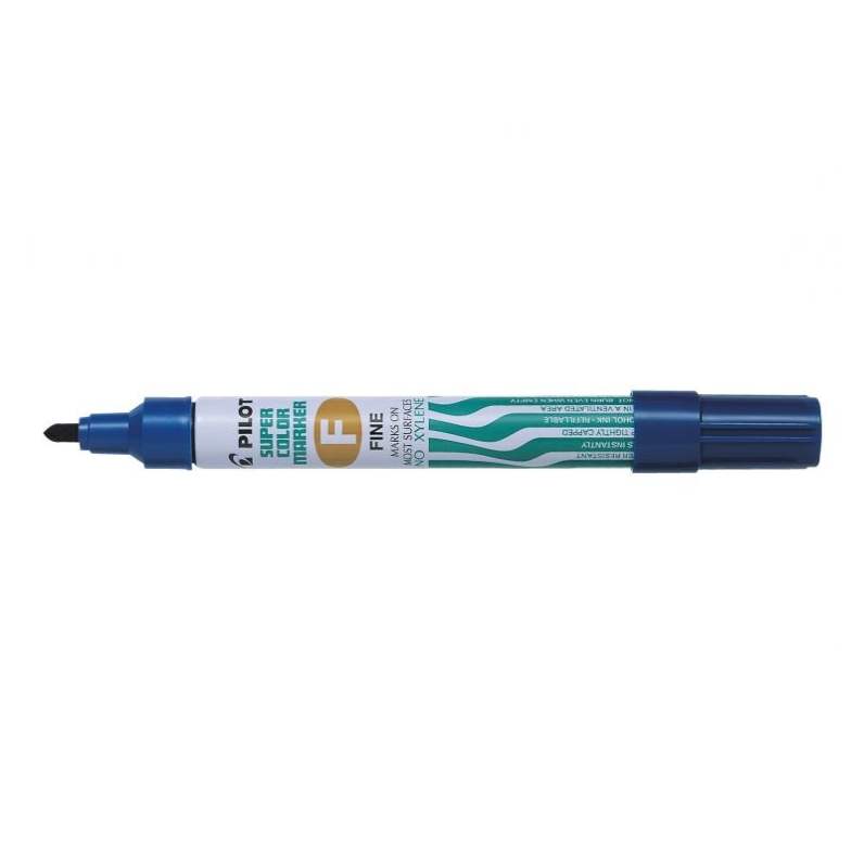 Marker permanent Pilot 1.0 mm varf rotund albastru