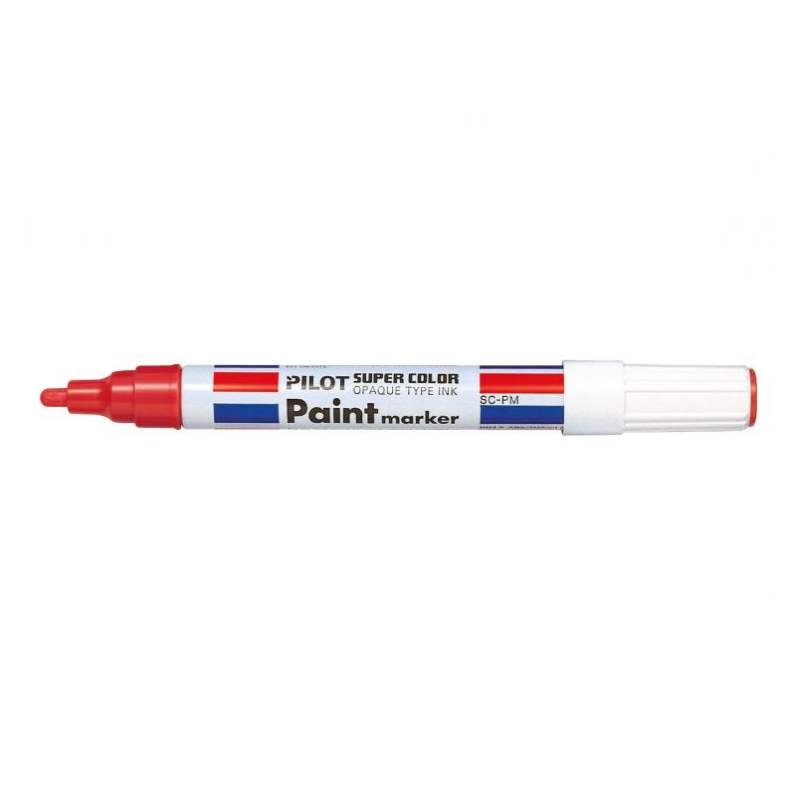 Marker permanent cu vopsea Pilot Paint 4.5 mm varf rotund rosu