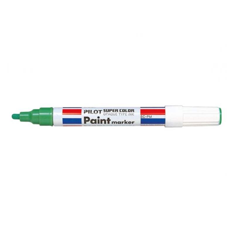 Marker permanent cu vopsea Pilot Paint 4.5 mm varf rotund verde