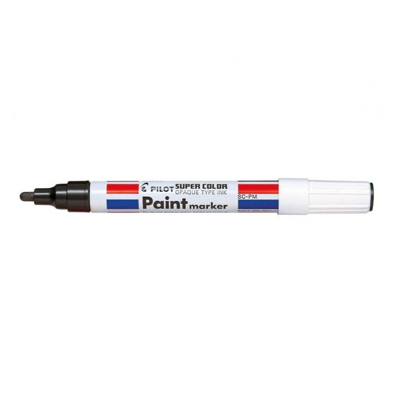 Marker permanent Paint Pilot 4.5 mm varf rotund negru dacris.net imagine 2022 depozituldepapetarie.ro