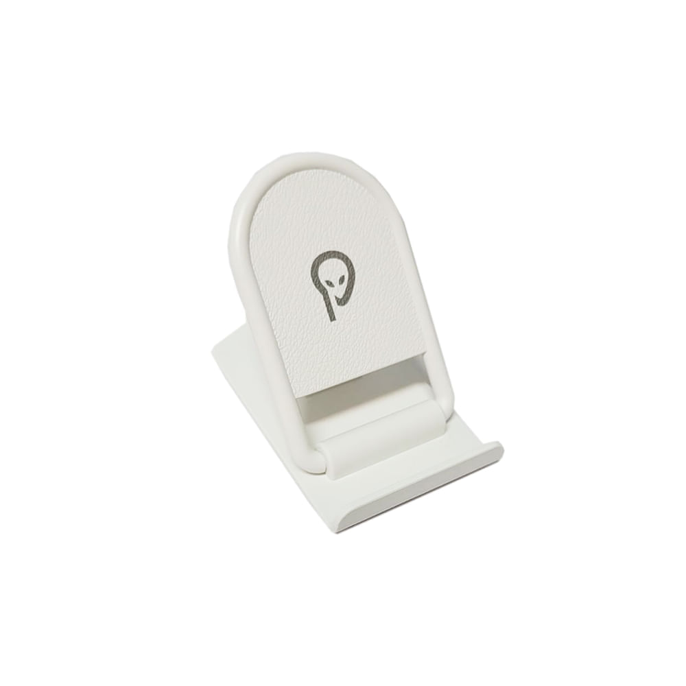 Suport birou pentru smartphone Spacer pliabil alb