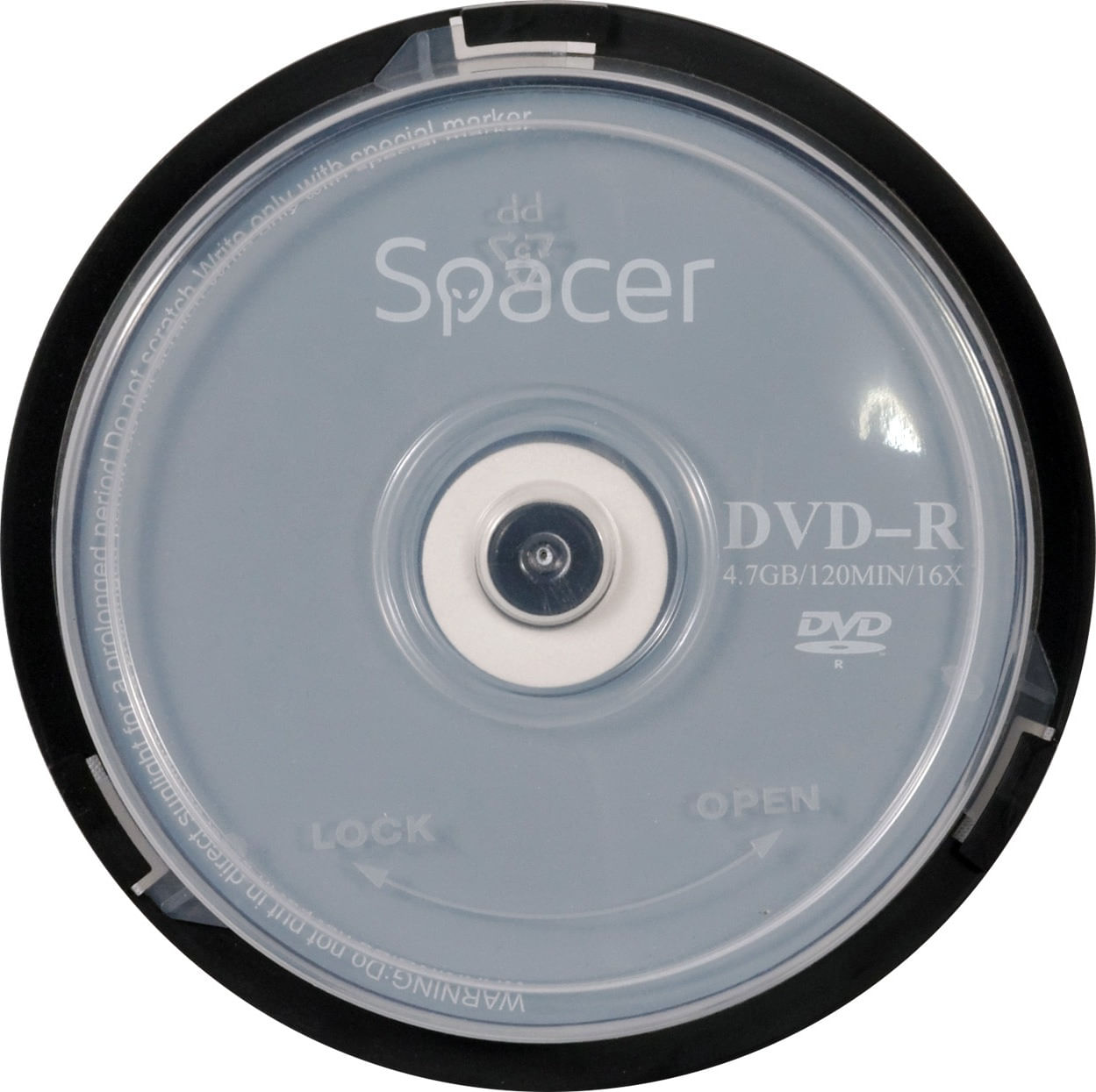 DVD-R Spacer 4.7 GB 120min 16X 10buc dacris.net imagine 2022 depozituldepapetarie.ro