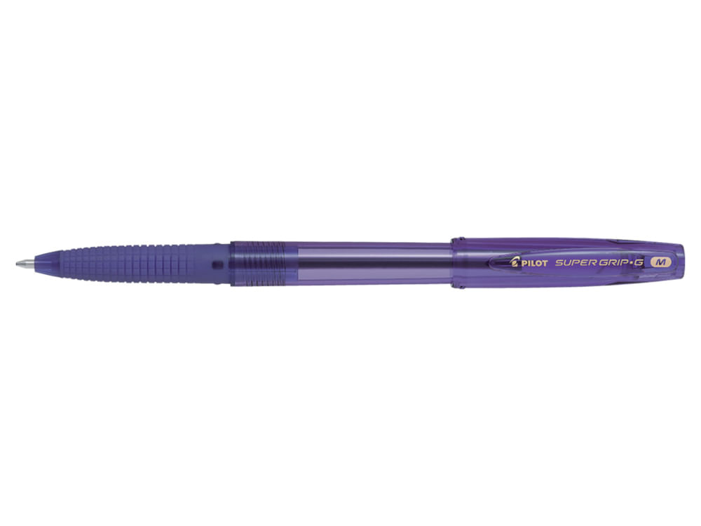 Pix cu bila Supergrip G Pilot 1.0 mm varf gros cu capac violet