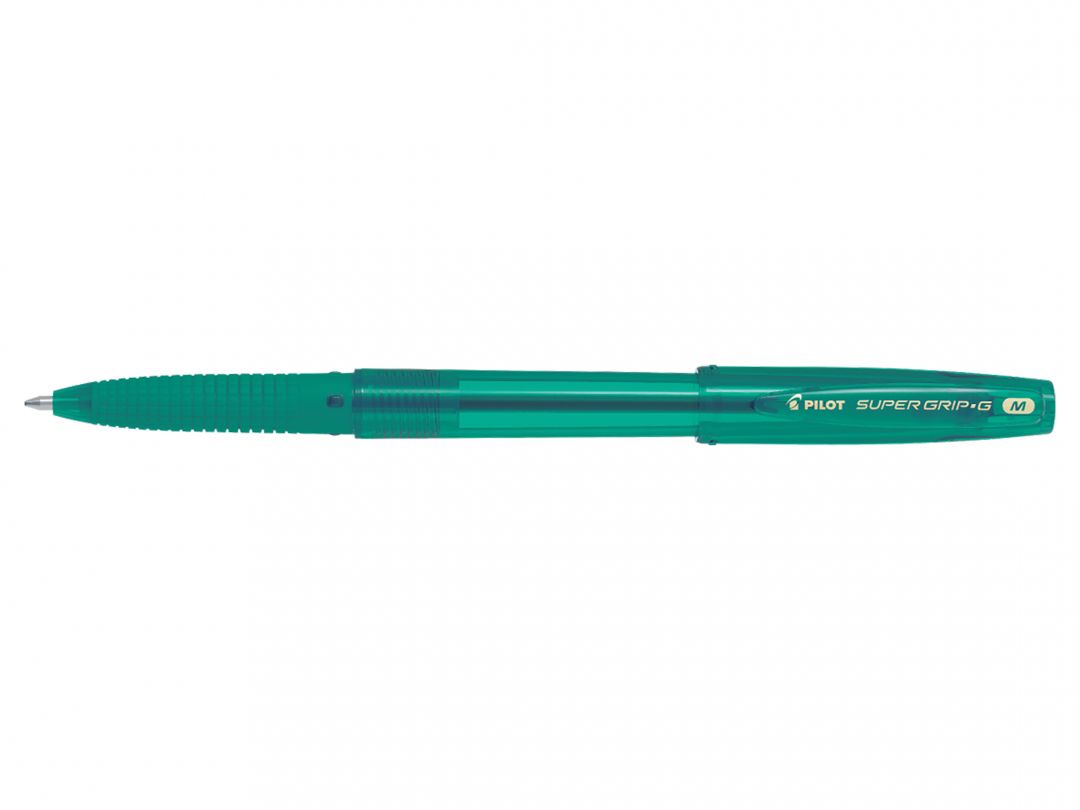 Pix cu bila Supergrip G Pilot 1.0 mm varf gros cu capac verde inchis