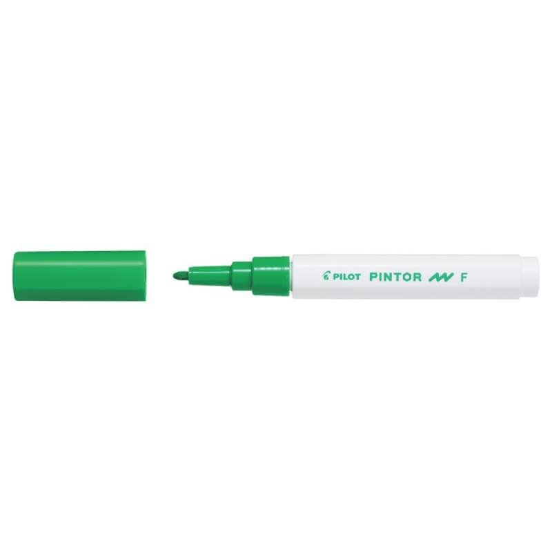 Marker cu vopsea Pilot Pintor F verde 1mm varf rotund Marker cu vopsea Pilot Pintor verde deschis 0.7mm