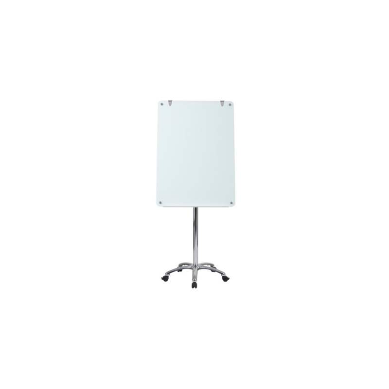 Flipchart magnetic mobil 70 x 100 cm din sticla Bi-Silque