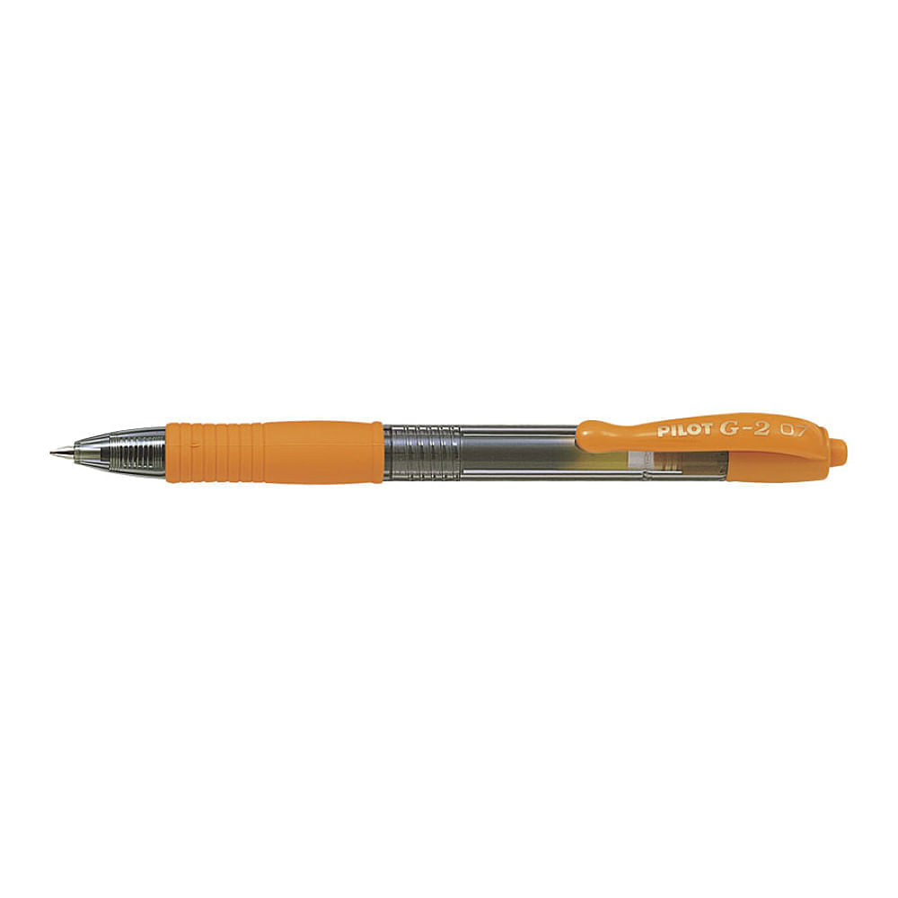 Pachet 12 buc roller cu gel g-2 pilot 0.7 mm varf mediu portocaliu