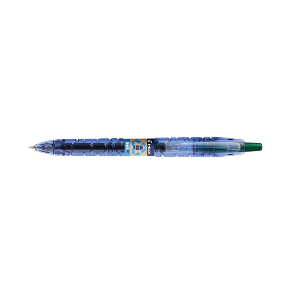 Pachet 10 buc roller cu gel b2p pilot begreen 0.7 mm varf mediu verde