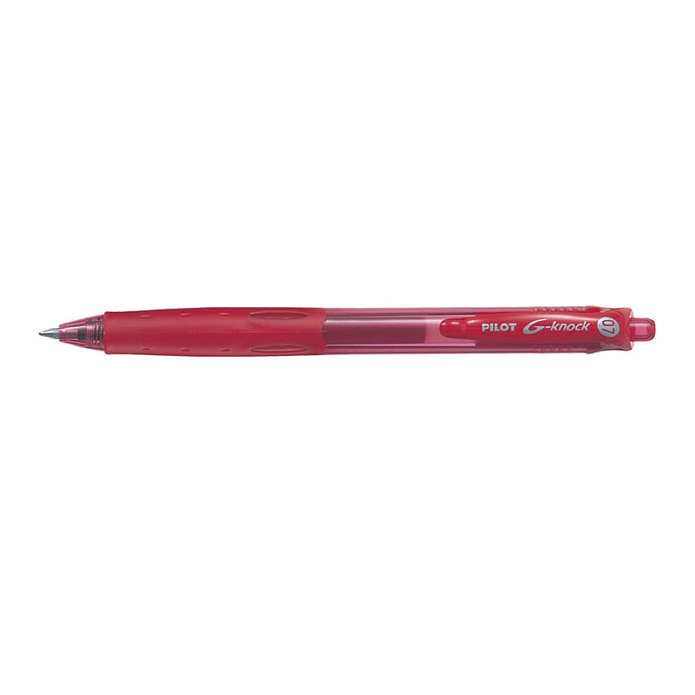Pachet 10 buc roller cu gel g-knock pilot begreen  0.7 mm varf mediu Roller cu gel Pilot BegreeN G-Knock 0.7 mm rosu