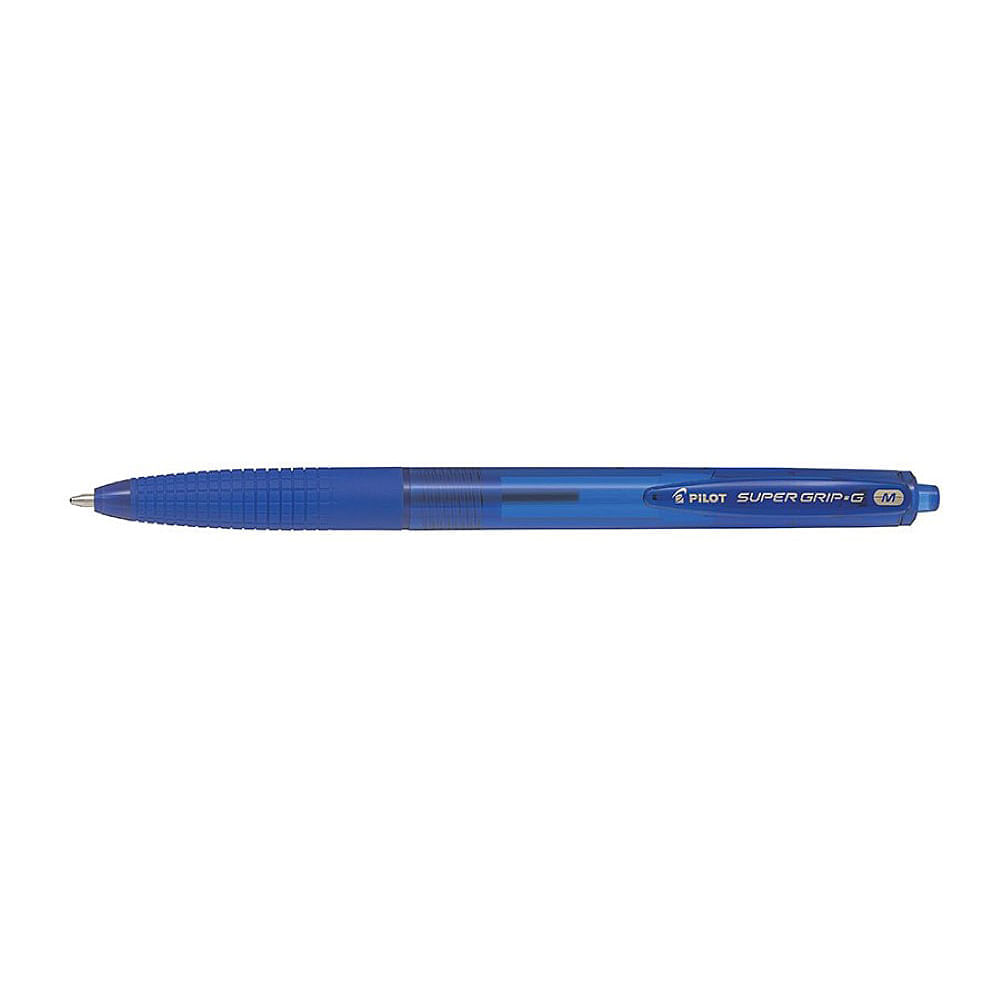 Pachet 12 buc pix cu bila Supergrip G Pilot 1.0 mm varf gros retractabil Pix cu bila Pilot Supergrip G 1.0 mm albastru