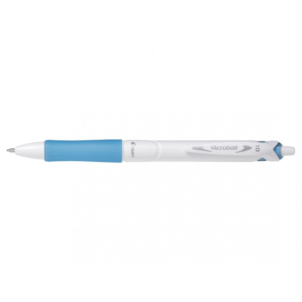Pachet 10 buc Pix cu Bila Acroball Pure White Pilot scriere groasa 1.0 mm Pix cu bila Pilot Acroball Pure White 1.0 mm bleu