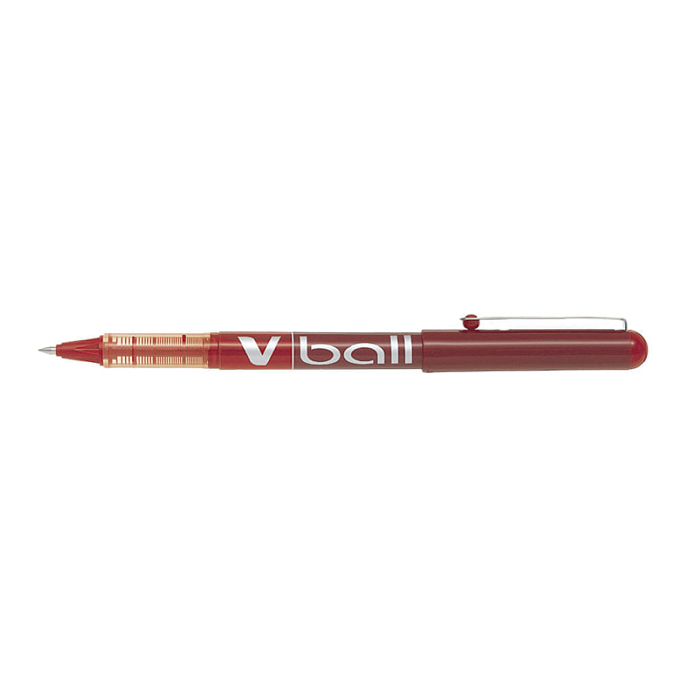 Set 12 rollere Pilot V-Ball diverse culori 0.5 mm cu capac rosu