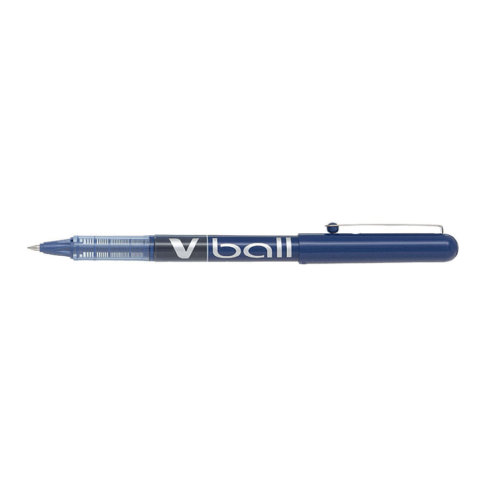 Set 12 rollere Pilot V-Ball diverse culori 0.5 mm cu capac albastru